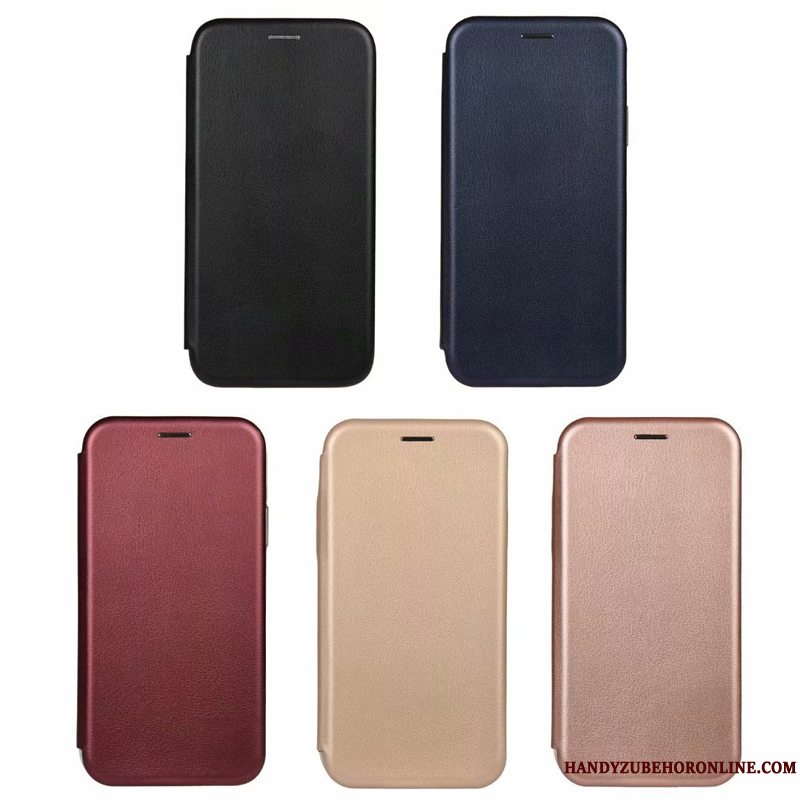 Etui iPhone 11 Pro Max Folio Sort Business, Cover iPhone 11 Pro Max Læder Anti-fald Simple