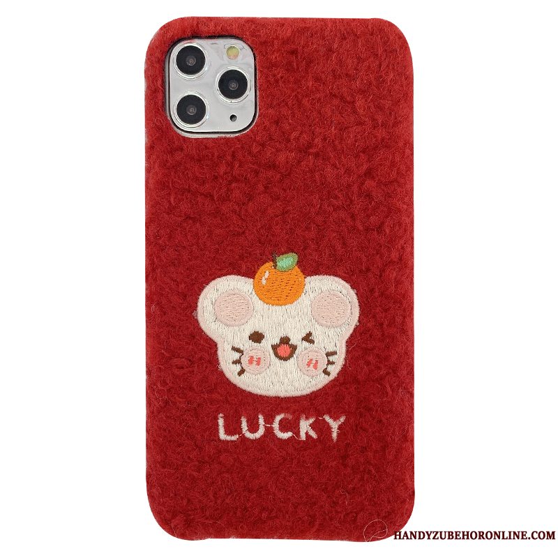 Etui iPhone 11 Pro Max Kreativ Af Personlighed High End, Cover iPhone 11 Pro Max Mode Plys Broderi