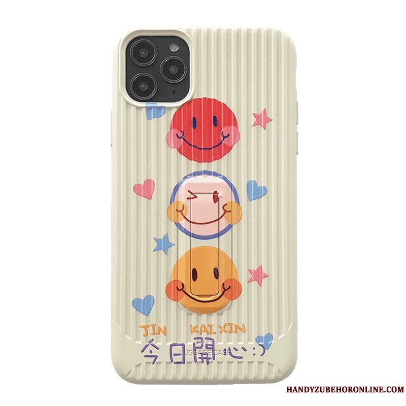 Etui iPhone 11 Pro Tasker Smuk Anti-fald, Cover iPhone 11 Pro Support Smiley Telefon