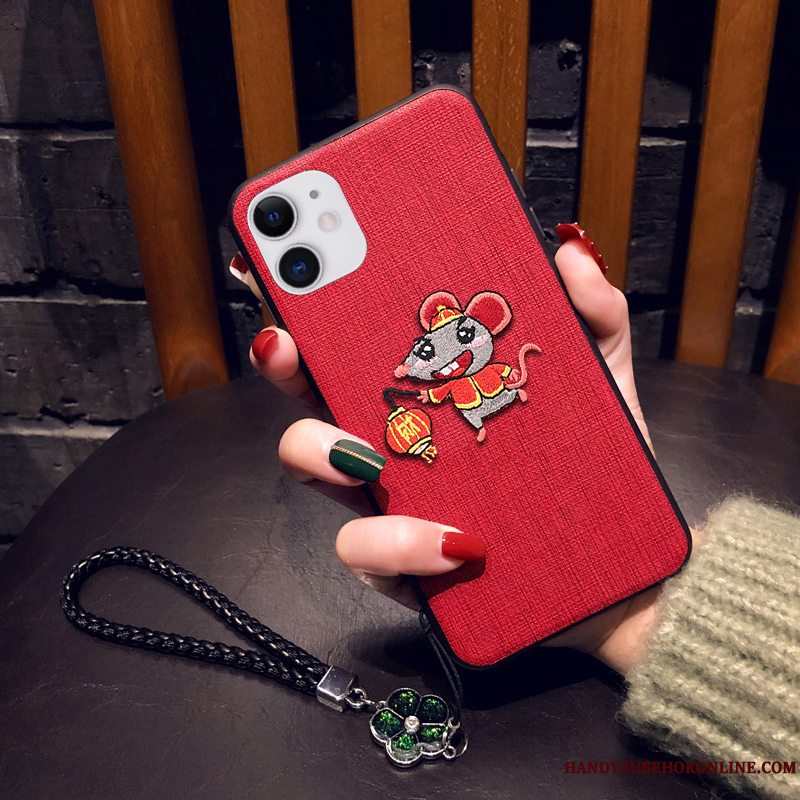 Etui iPhone 11 Silikone Elskeren Anti-fald, Cover iPhone 11 Cartoon Telefonaf Personlighed