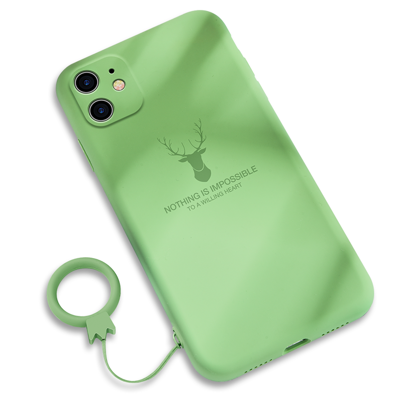 Etui iPhone 11 Silikone Trendy Ny, Cover iPhone 11 Blød Anti-fald Grøn