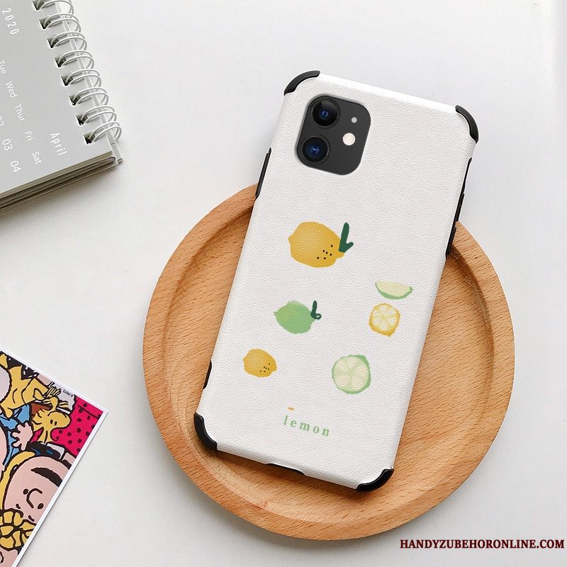 Etui iPhone 12 Mode Citron Smuk, Cover iPhone 12 Silikone Gul Anti-fald