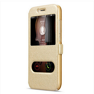 Etui iPhone 4/4s Læder Trend Anti-fald, Cover iPhone 4/4s Beskyttelse Guld Telefon