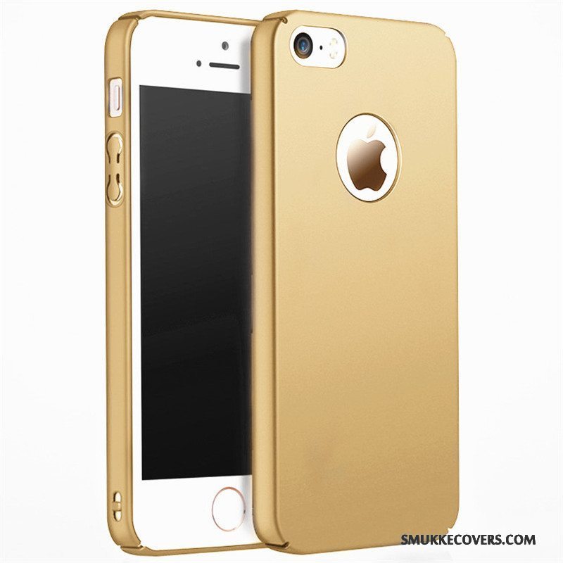 Etui iPhone 5/5s Beskyttelse Hård Telefon, Cover iPhone 5/5s Nubuck Guld