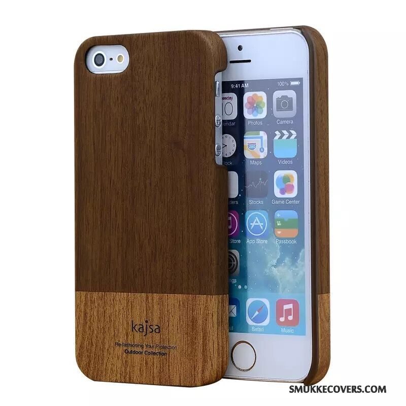 Etui iPhone 5/5s Beskyttelse Tynd Ny, Cover iPhone 5/5s Læder Telefonanti-fald