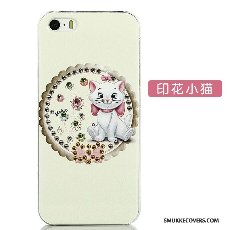 Etui iPhone 5/5s Kreativ Smuk Telefon, Cover iPhone 5/5s Cartoon Gul Trend