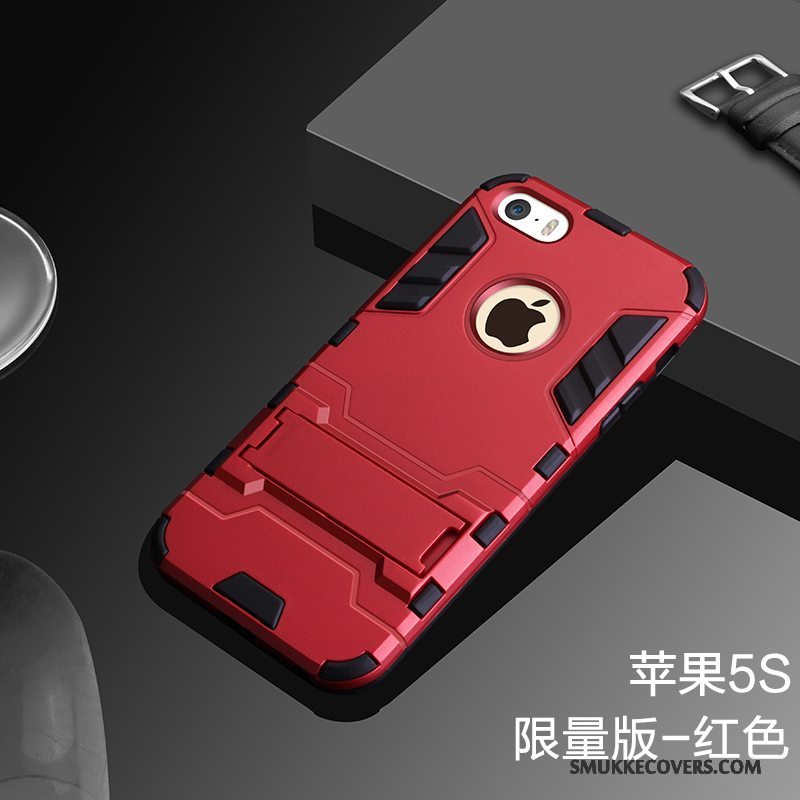 Etui Iphone 5/5s Silikone Cool Cover Iphone 5/5s Tasker Nubuck Rød Billige