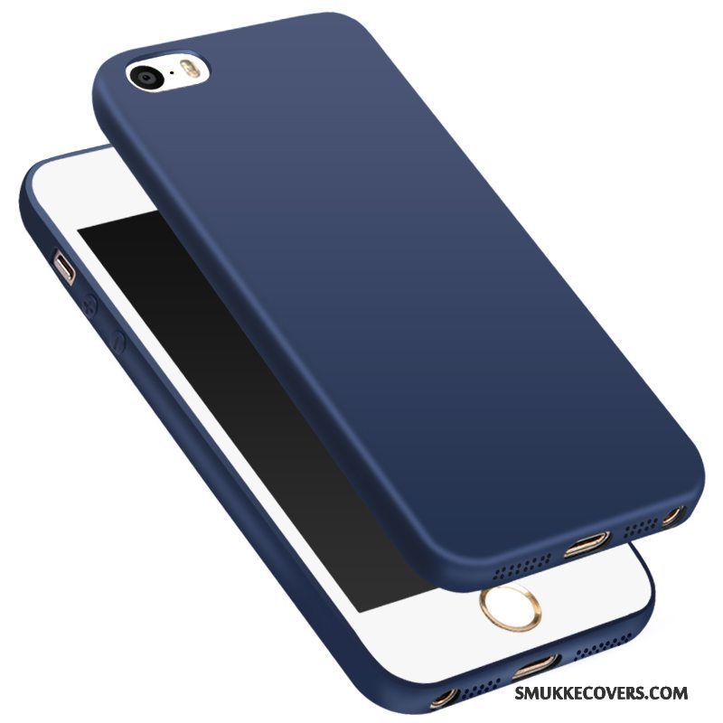 Etui iPhone 5/5s Tasker Tynd Gennemsigtig, Cover iPhone 5/5s Blød Telefonnubuck