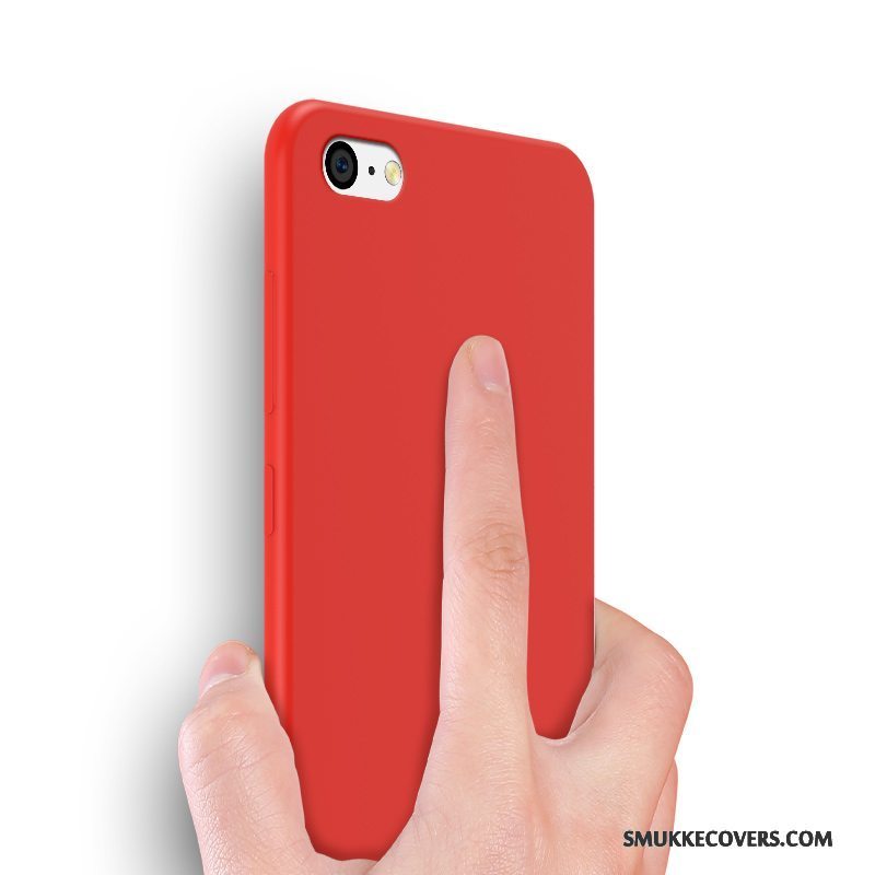 Etui iPhone 5c Blød Trend Telefon, Cover iPhone 5c Beskyttelse Rød Anti-fald