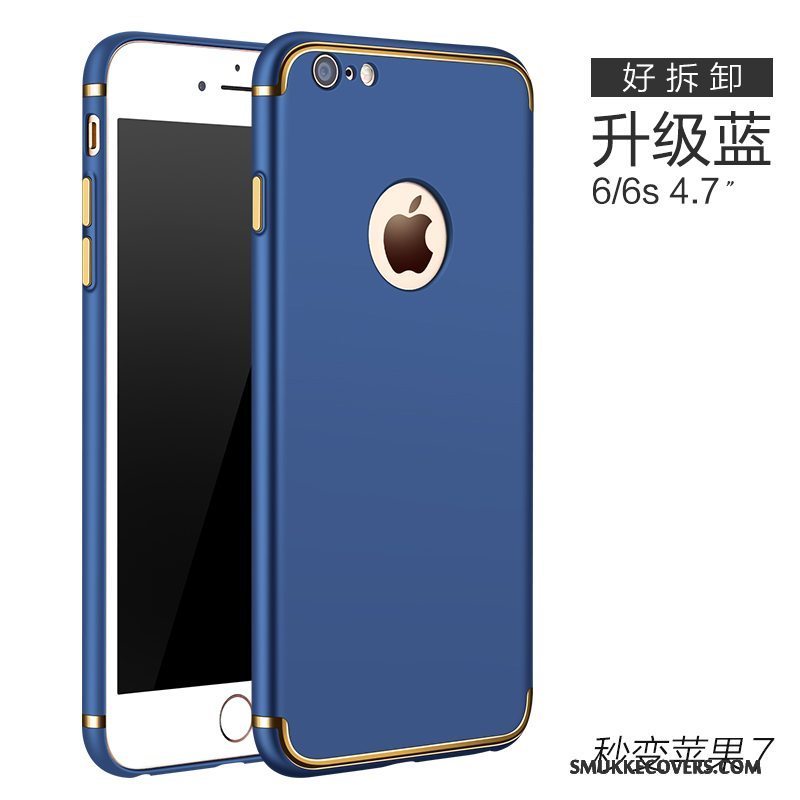 Etui iPhone 6/6s Anti-fald Blå, Cover iPhone 6/6s Trend Nubuck
