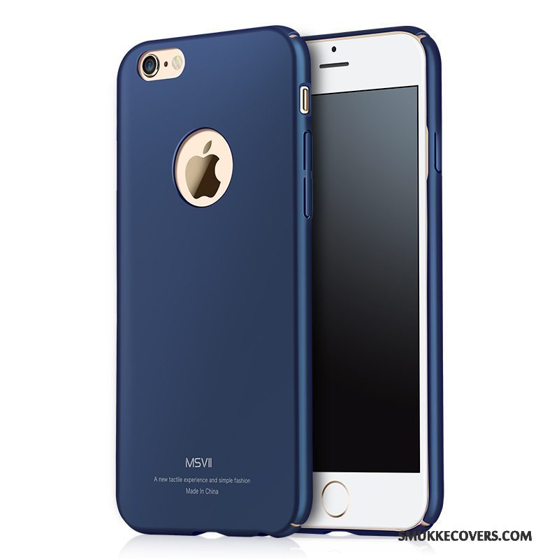 Etui iPhone 6/6s Beskyttelse Anti-fald Nubuck, Cover iPhone 6/6s Blå Hård