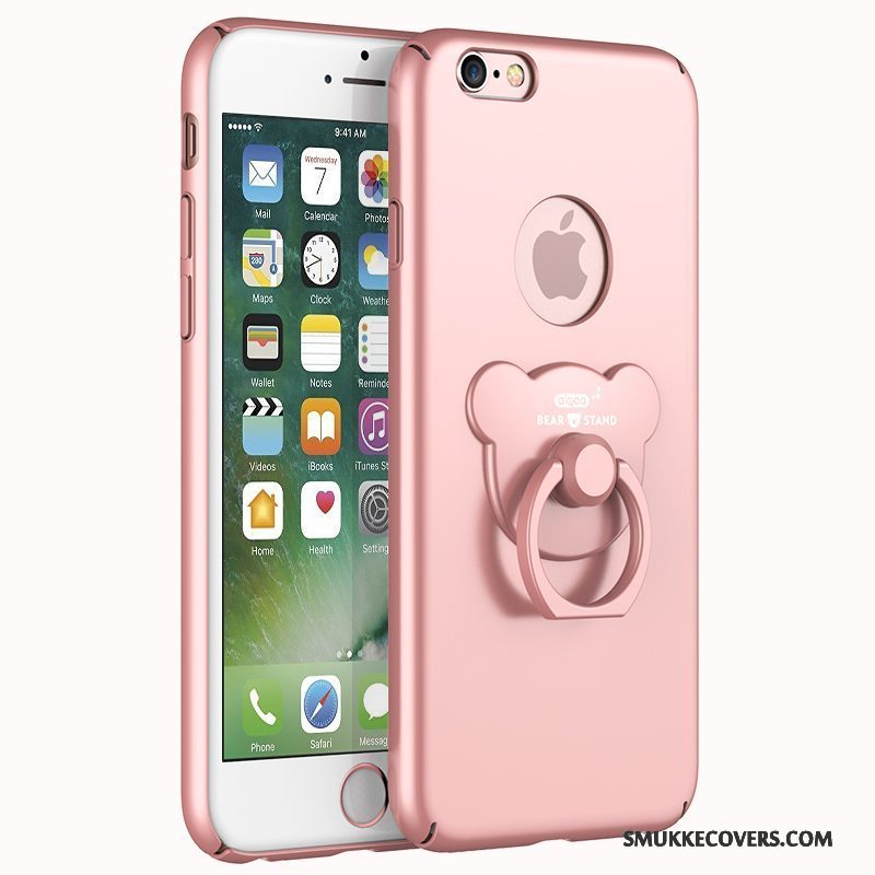 Etui iPhone 6/6s Beskyttelse Anti-fald Nubuck, Cover iPhone 6/6s Tasker Lyserød Telefon