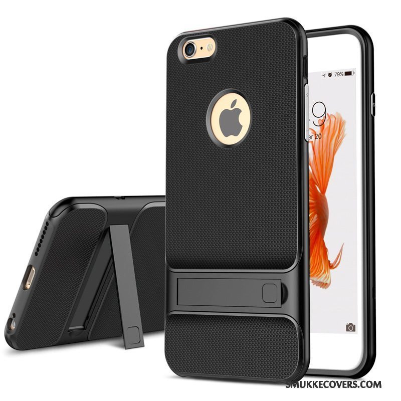 Etui iPhone 6/6s Beskyttelse Anti-fald Trend, Cover iPhone 6/6s Tasker Sort Telefon