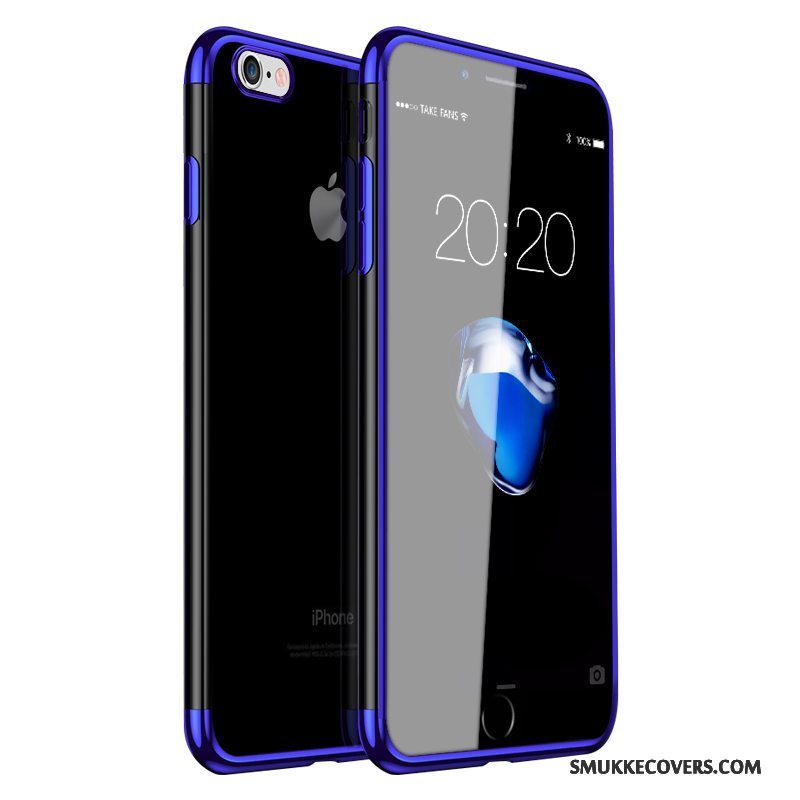 Etui iPhone 6/6s Beskyttelse Blå Gennemsigtig, Cover iPhone 6/6s Tasker Trend Belægning