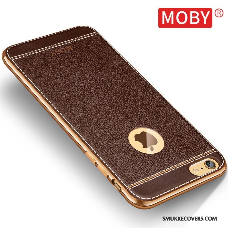 Etui iPhone 6/6s Beskyttelse Tynd Telefon, Cover iPhone 6/6s Blød Brun Ramme