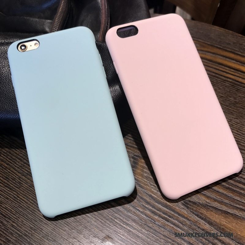 Etui iPhone 6/6s Blød Blå Lyserød, Cover iPhone 6/6s Beskyttelse Autentiske Nubuck