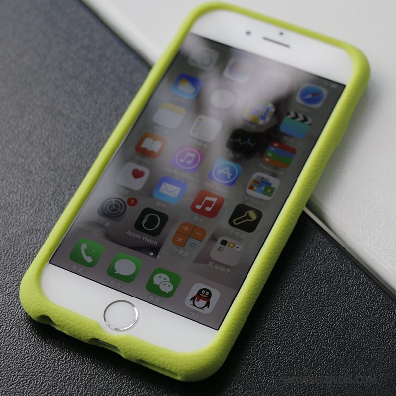 Etui iPhone 6/6s Blød Grøn Klud, Cover iPhone 6/6s Silikone Anti-fald
