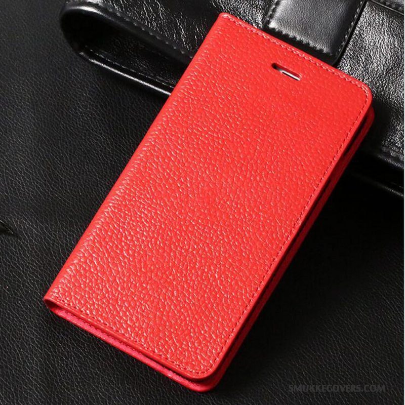 Etui iPhone 6/6s Folio Business Telefon, Cover iPhone 6/6s Beskyttelse Anti-fald Rød