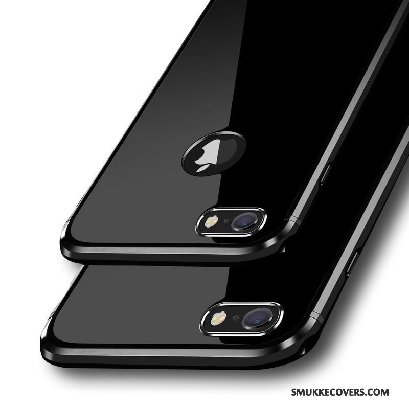 Etui iPhone 6/6s Metal Trend Sort, Cover iPhone 6/6s Luksus Ny Anti-fald