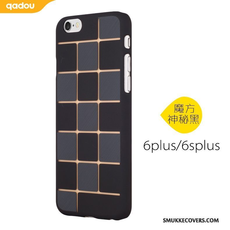 Etui iPhone 6/6s Plus Kreativ Telefonnubuck, Cover iPhone 6/6s Plus Sort