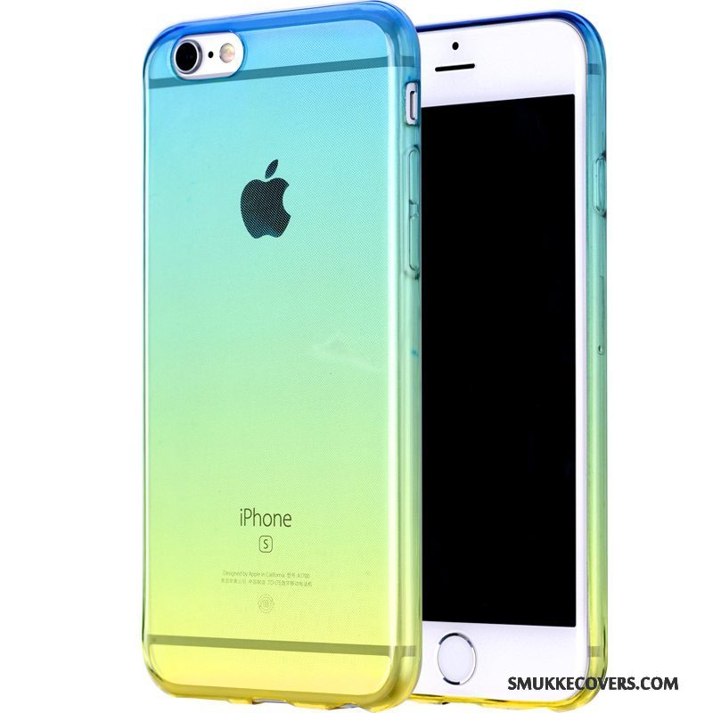 Etui iPhone 6/6s Plus Silikone Grøn Af Personlighed, Cover iPhone 6/6s Plus Blød Pu Telefon