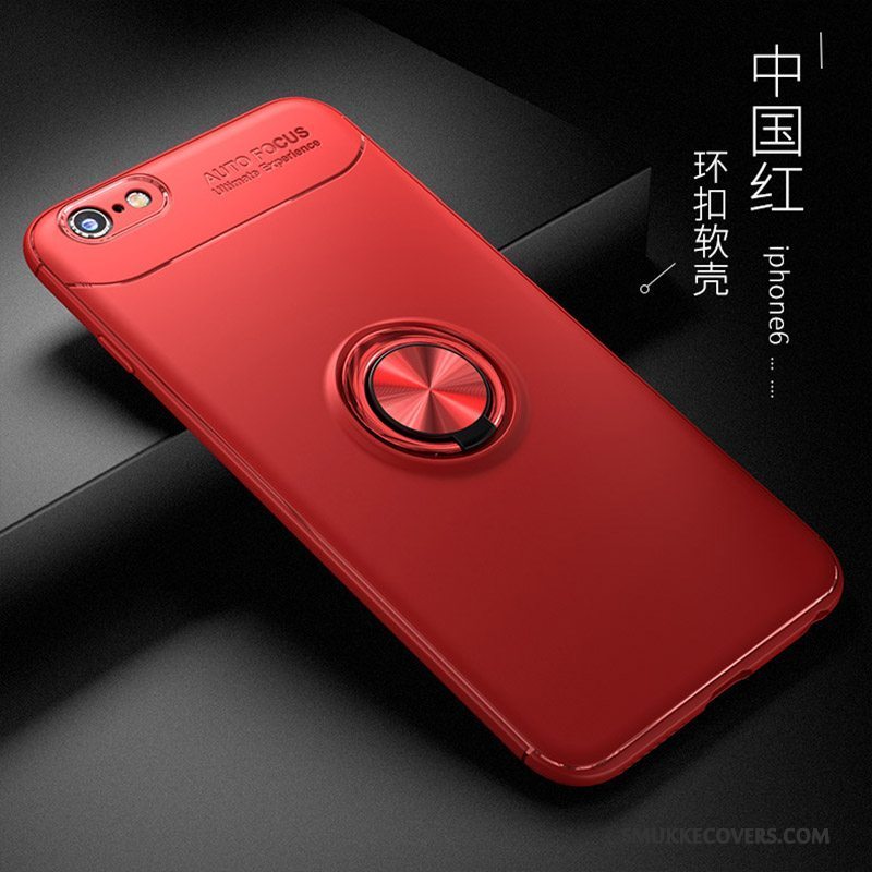 Etui iPhone 6/6s Plus Silikone Rød Anti-fald, Cover iPhone 6/6s Plus Blød Trend Telefon