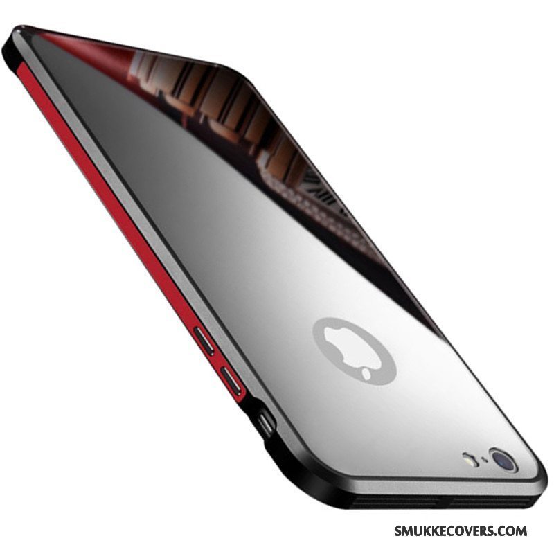 Etui iPhone 6/6s Plus Tasker Tynd Anti-fald, Cover iPhone 6/6s Plus Metal Trend Rød