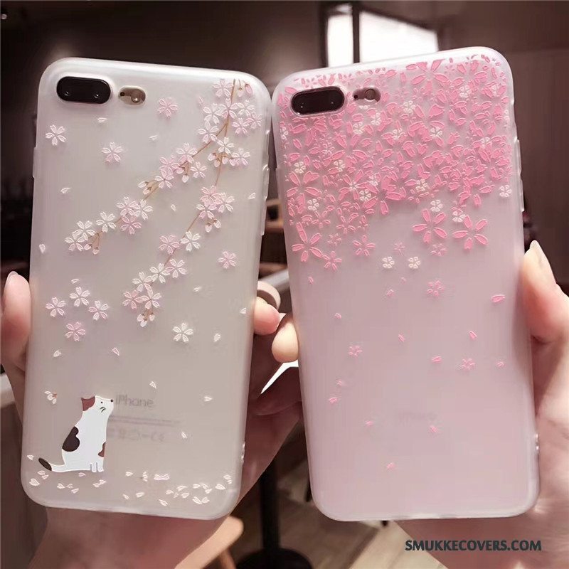 Etui iPhone 6/6s Silikone Lyserød Trend, Cover iPhone 6/6s Blød Telefonnubuck