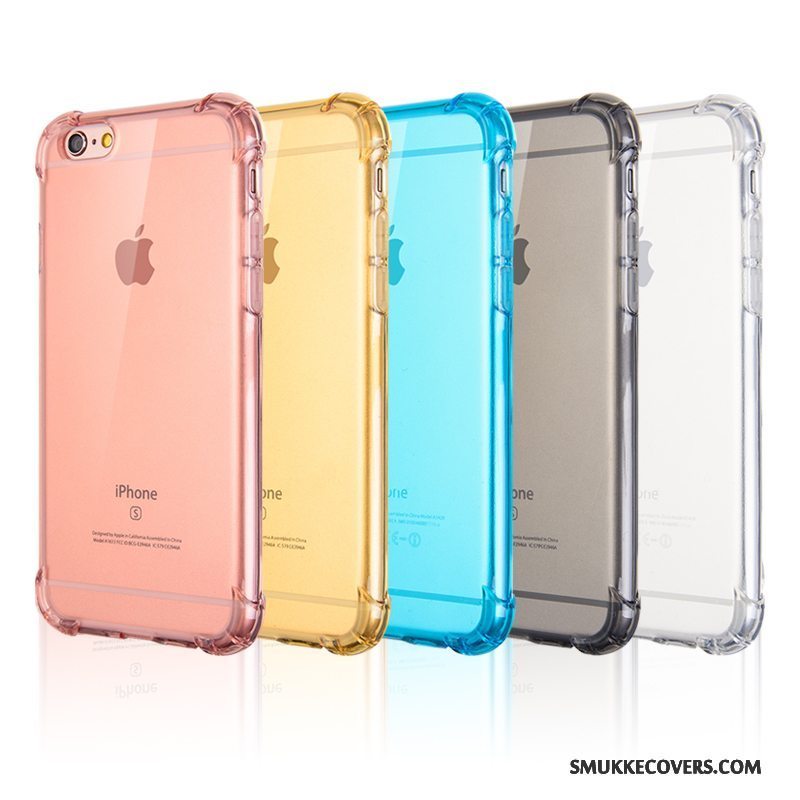 Etui iPhone 6/6s Silikone Telefongasbag, Cover iPhone 6/6s Blød Gennemsigtig Anti-fald