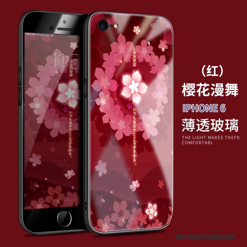 Etui iPhone 6/6s Silikone Trend Rød, Cover iPhone 6/6s Tasker Glas Anti-fald