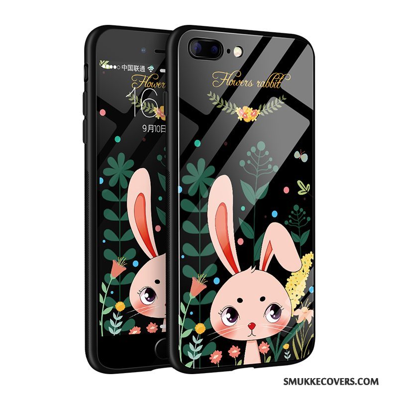 Etui iPhone 7 Cartoon Glas Telefon, Cover iPhone 7 Tasker Anti-fald Smuk