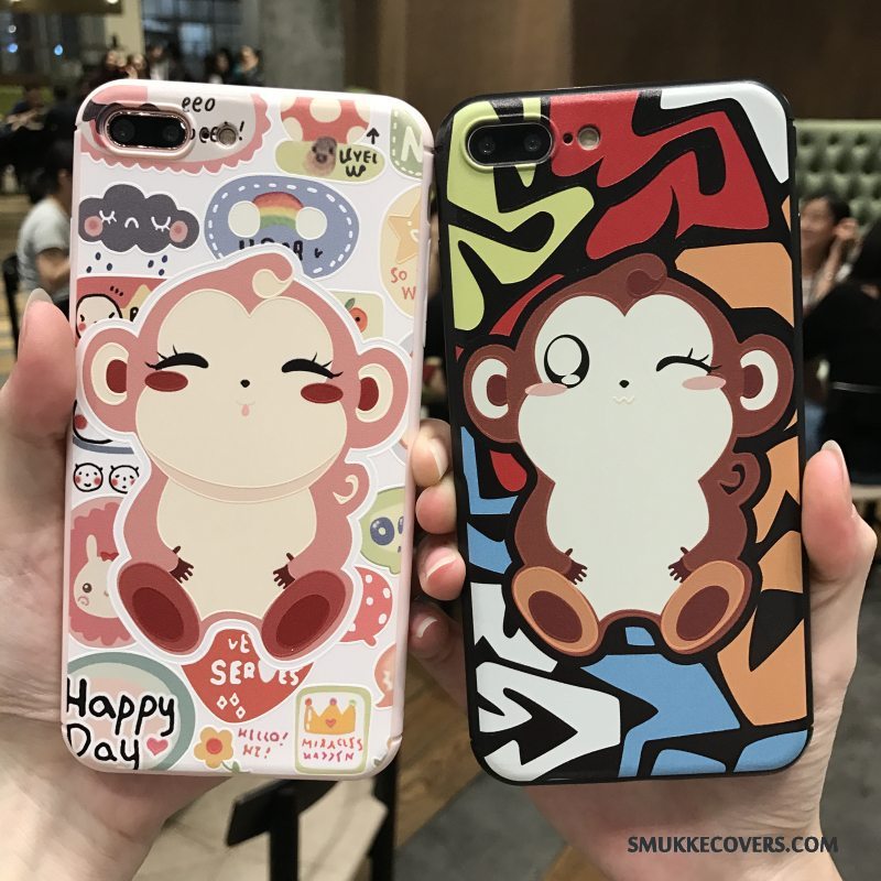 Etui iPhone 7 Cartoon Telefonabe, Cover iPhone 7 Blød Af Personlighed Anti-fald