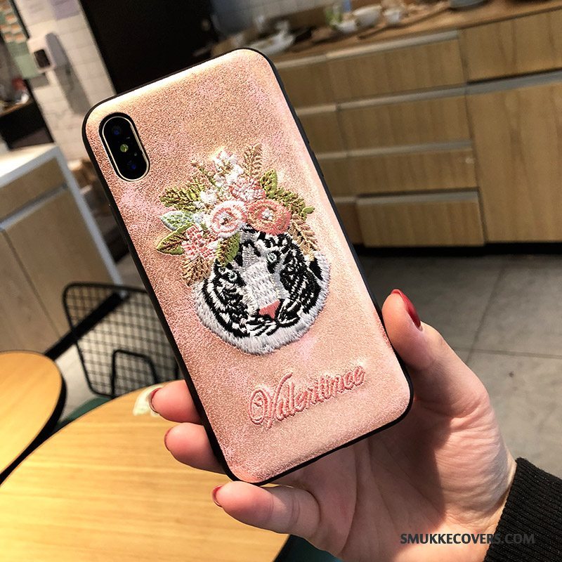 Etui iPhone 7 Kreativ Telefonpulver, Cover iPhone 7 Ny Broderi