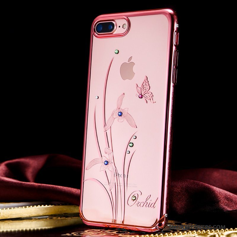 Etui iPhone 7 Luksus Tynd Anti-fald, Cover iPhone 7 Strass Telefonny