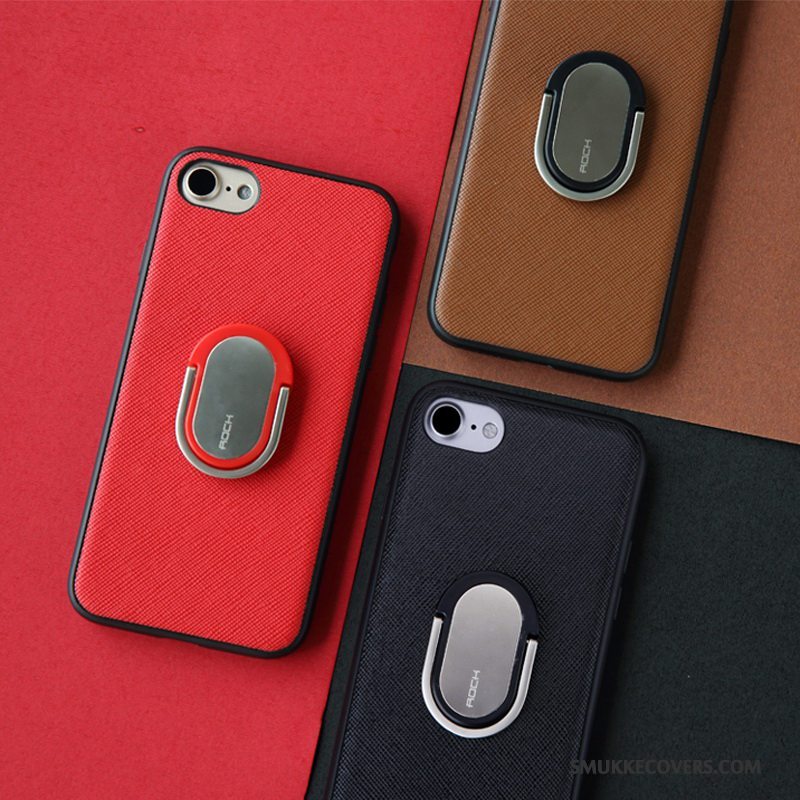 Etui iPhone 7 Læder Af Personlighed Telefon, Cover iPhone 7 Farve Ring Spænde