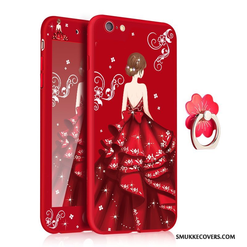 Etui iPhone 7 Plus Kreativ Rød Anti-fald, Cover iPhone 7 Plus Tasker Telefonhængende Ornamenter