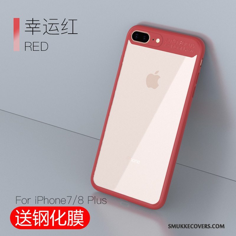 Etui iPhone 7 Plus Tasker Anti-fald Telefon, Cover iPhone 7 Plus Ny Rød