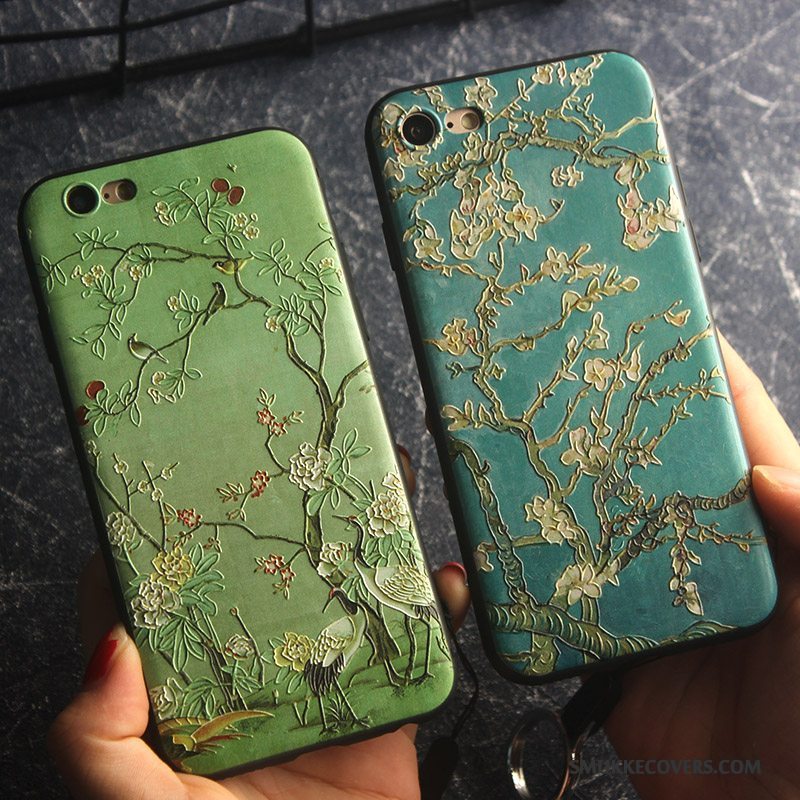 Etui iPhone 7 Plus Tasker Hængende Ornamenter Grøn, Cover iPhone 7 Plus Beskyttelse Telefonanti-fald