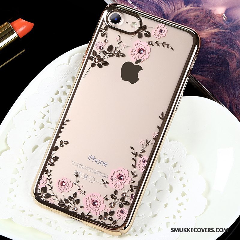 Etui iPhone 7 Strass Anti-fald Telefon, Cover iPhone 7 Tasker Ny Trendy