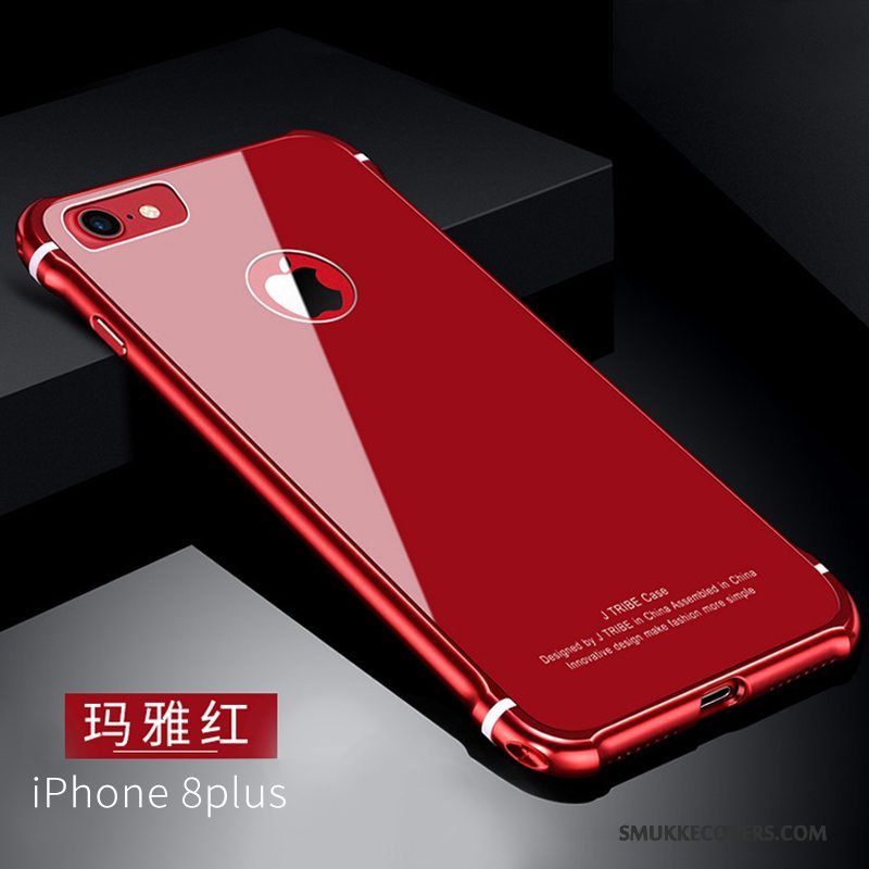 Etui iPhone 8 Plus Beskyttelse Trend Anti-fald, Cover iPhone 8 Plus Tasker Af Personlighed Rød