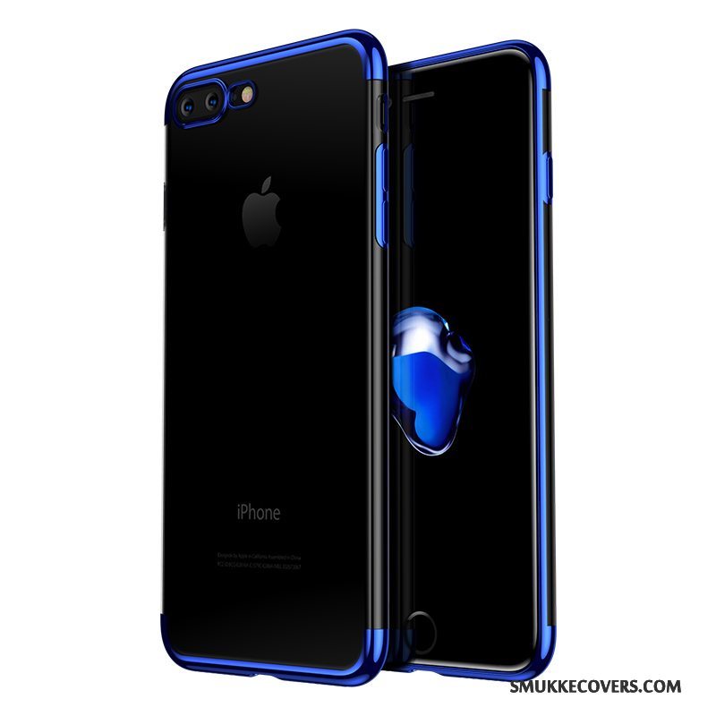 Etui iPhone 8 Plus Blød Blå Trend, Cover iPhone 8 Plus Silikone Telefonpu