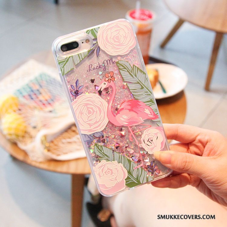 Etui iPhone 8 Plus Farve Blomster Quicksand, Cover iPhone 8 Plus Pulver Telefon