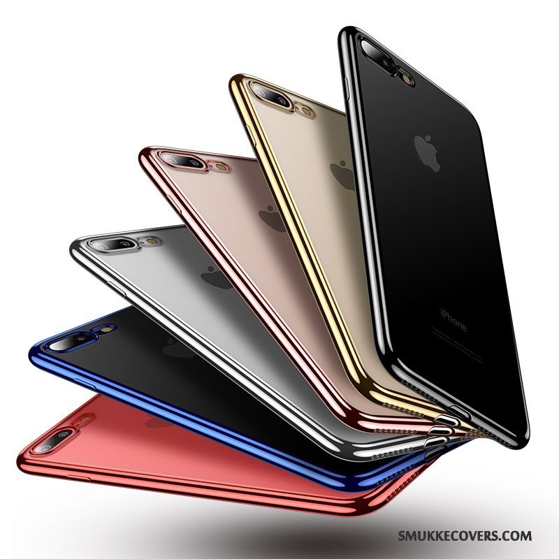 Etui iPhone 8 Plus Farve Gennemsigtig Anti-fald, Cover iPhone 8 Plus Blød Af Personlighed Tynd