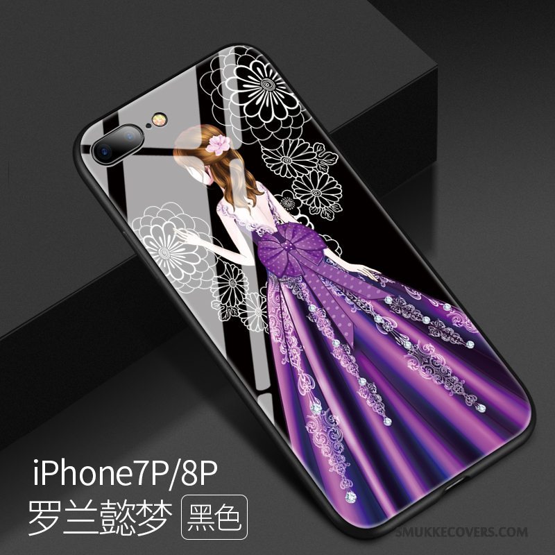 Etui iPhone 8 Plus Tasker Ny Lilla, Cover iPhone 8 Plus Kreativ Sort Af Personlighed