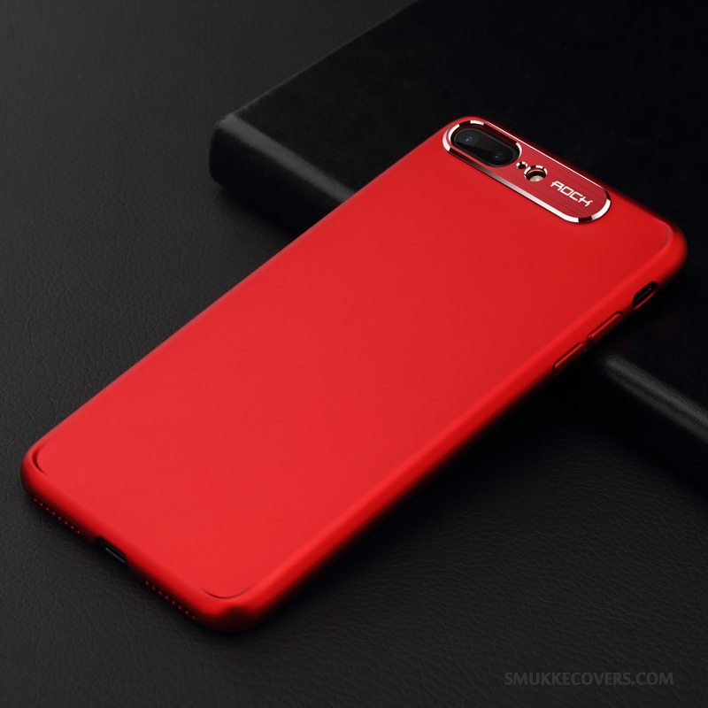 Etui iPhone 8 Plus Tasker Trend Telefon, Cover iPhone 8 Plus Silikone Gennemsigtig Rød