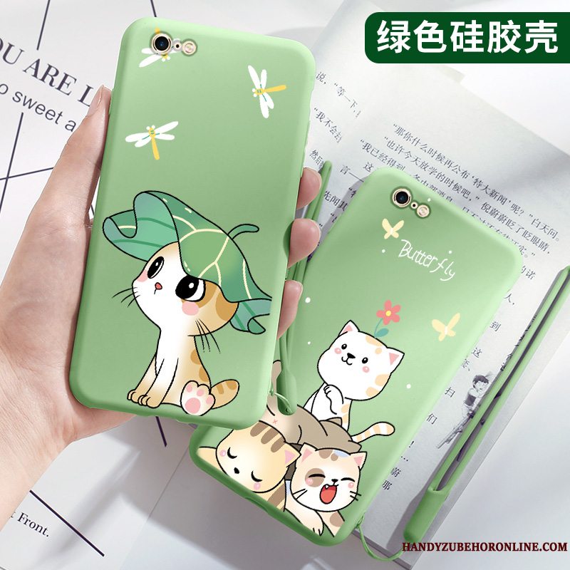 Etui iPhone Se 2020 Silikone Trend Telefon, Cover iPhone Se 2020 Cartoon Let Tynd Grøn