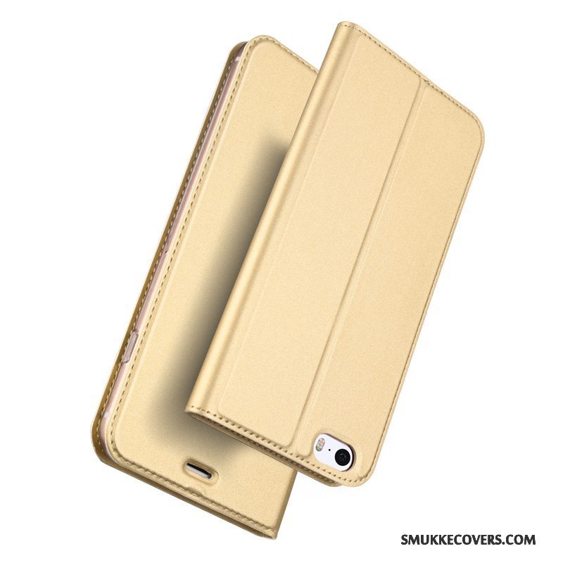 Etui iPhone Se Beskyttelse Let Tynd Guld, Cover iPhone Se Tasker Business