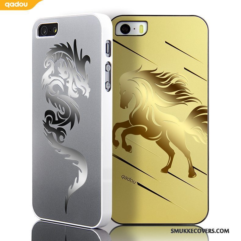 Etui iPhone Se Metal Guld Telefon, Cover iPhone Se Sølv