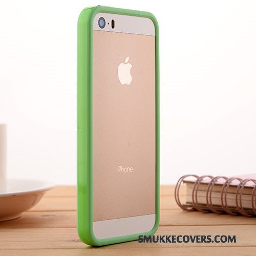 Etui iPhone Se Silikone Telefongrøn, Cover iPhone Se Blød Anti-fald Ramme