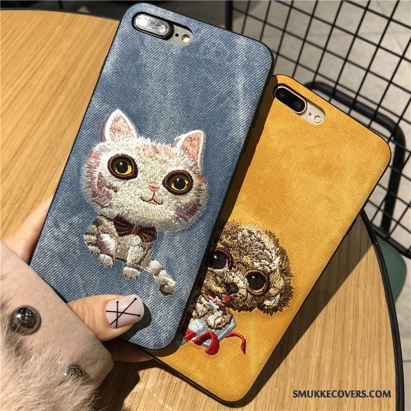 Etui iPhone X Beskyttelse Broderi Grå, Cover iPhone X Tasker Telefoncow